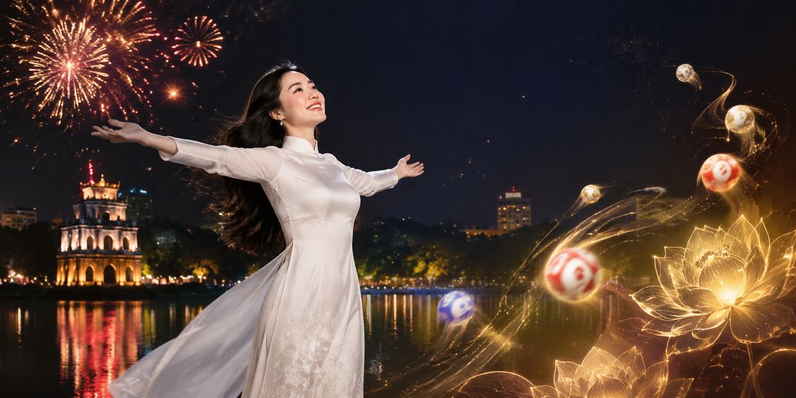 Không khí lễ hội sôi động tại Hà Nội với người dân tham gia xổ số và giải trí trực tuyến